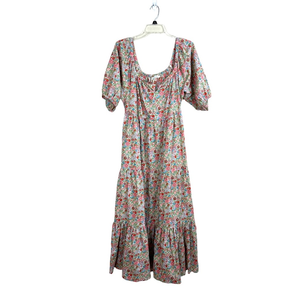 Roller Rabbit Floral Maxi Dress in Pink, Green, Blue